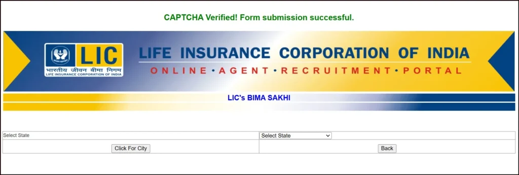 LIC Bima Sakhi Yojana Apply Online Step-3