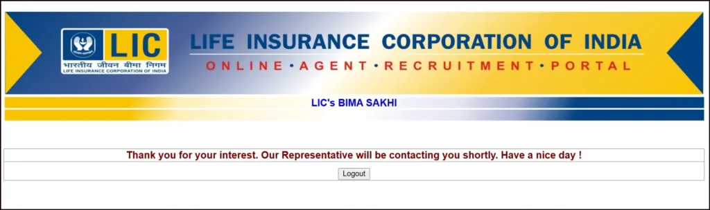 LIC Bima Sakhi Yojana Apply Online Step-5